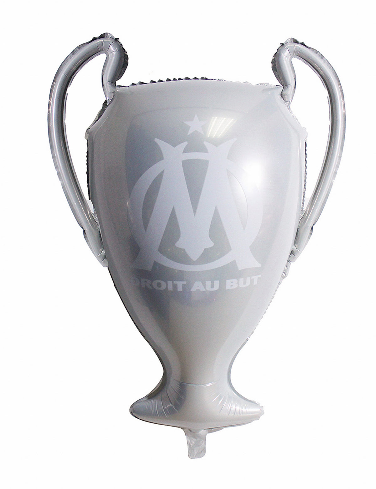 Ballon aluminium OM en forme de trophée argenté