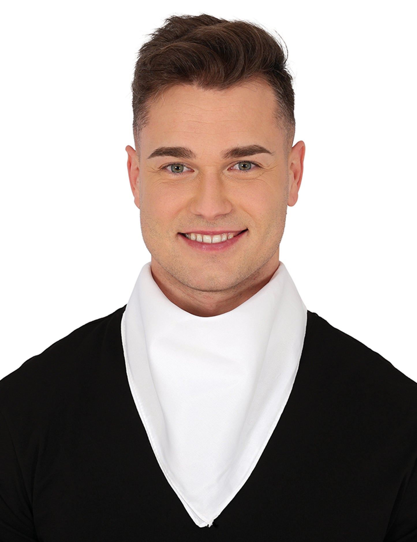 Bandana uni pour homme blanc