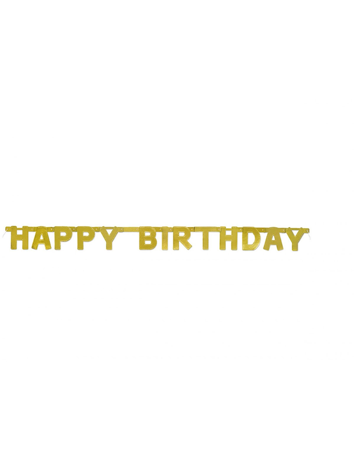 Ghirlandă articulată Happy Birthday auriu