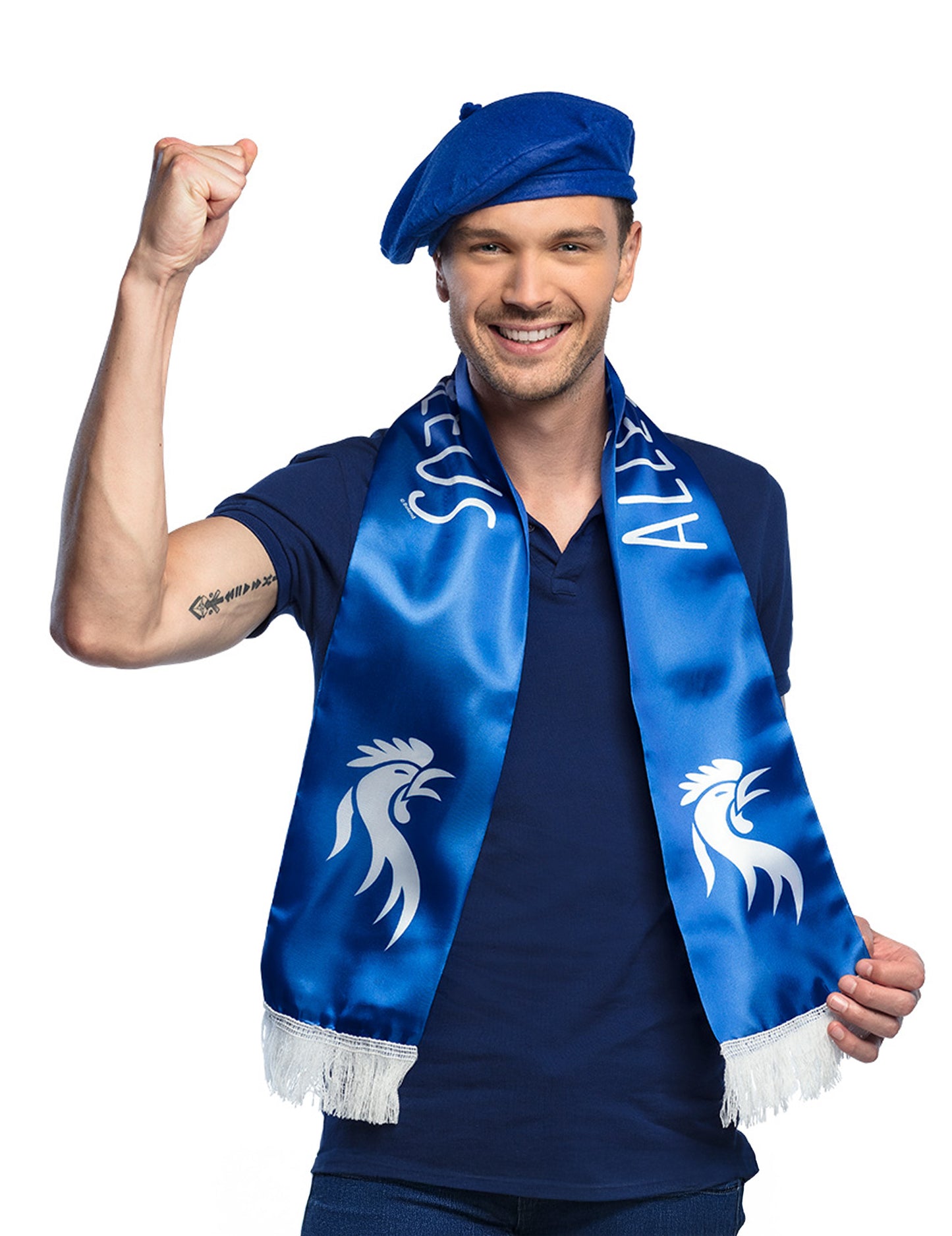 Adult de breet albastru basc