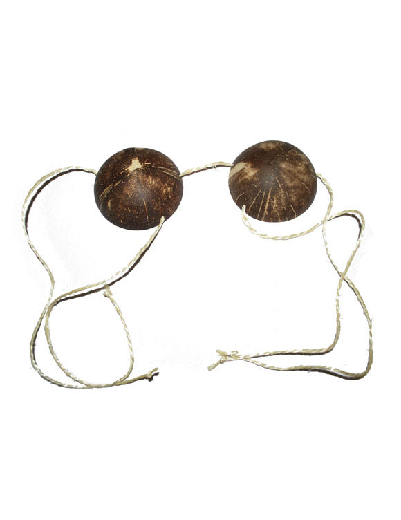 Soutien-gorge noix de coco pour femme marron naturel