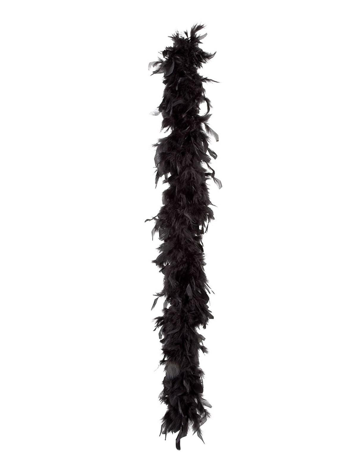 Vue d'ensemble du boa de plumes noir pour femme