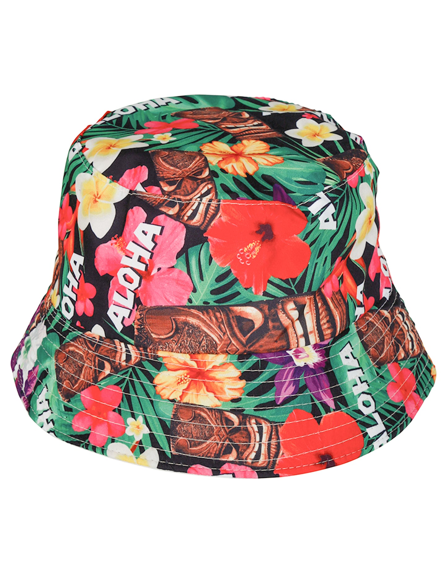 Pălărie de găleată hawaiană cu adult tipărit aloha