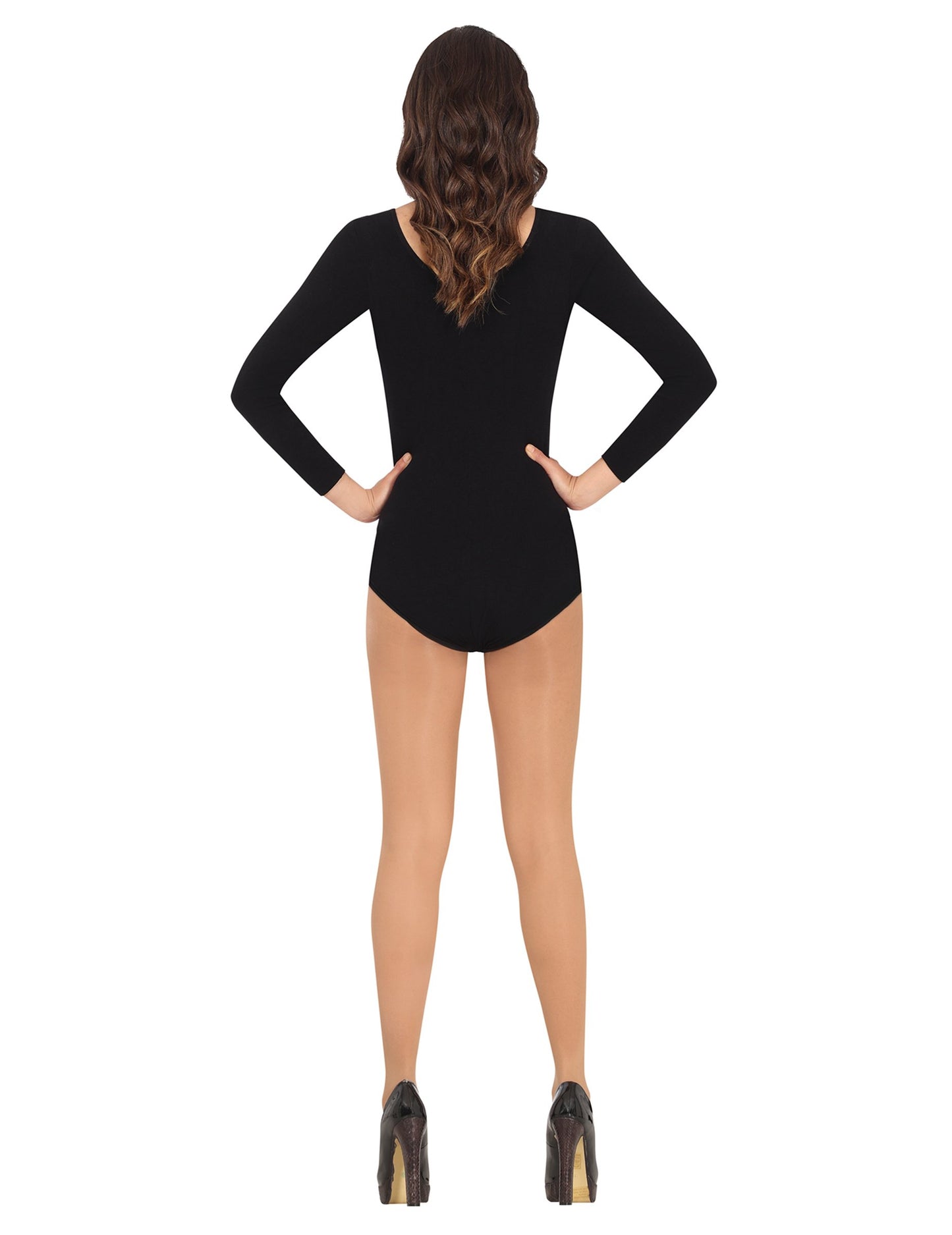 Body manches longues noir femme