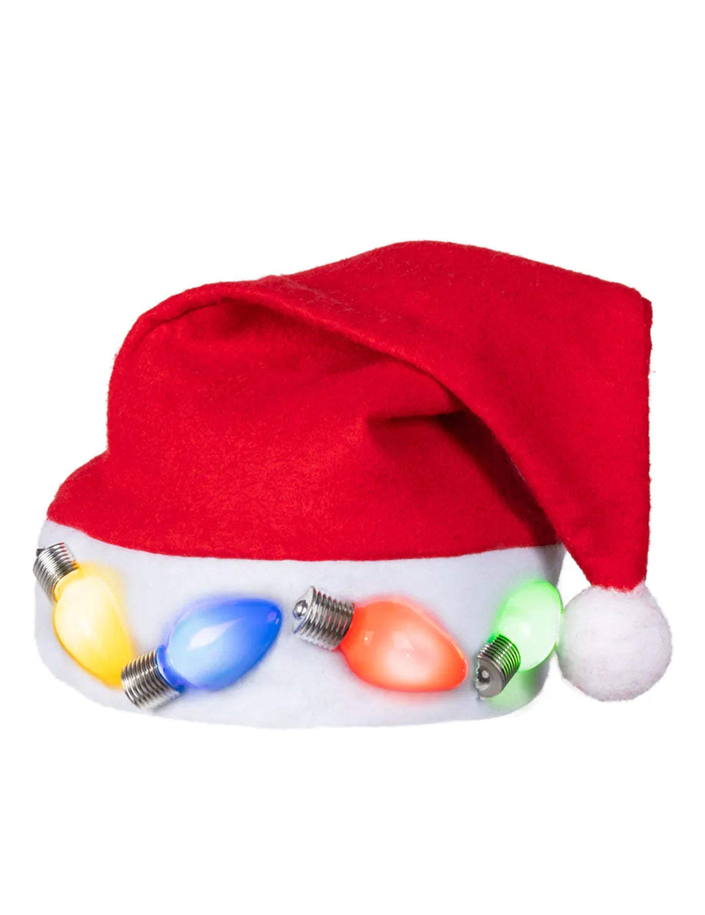 Bonnet de Noël à ampoules lumineuses adulte
