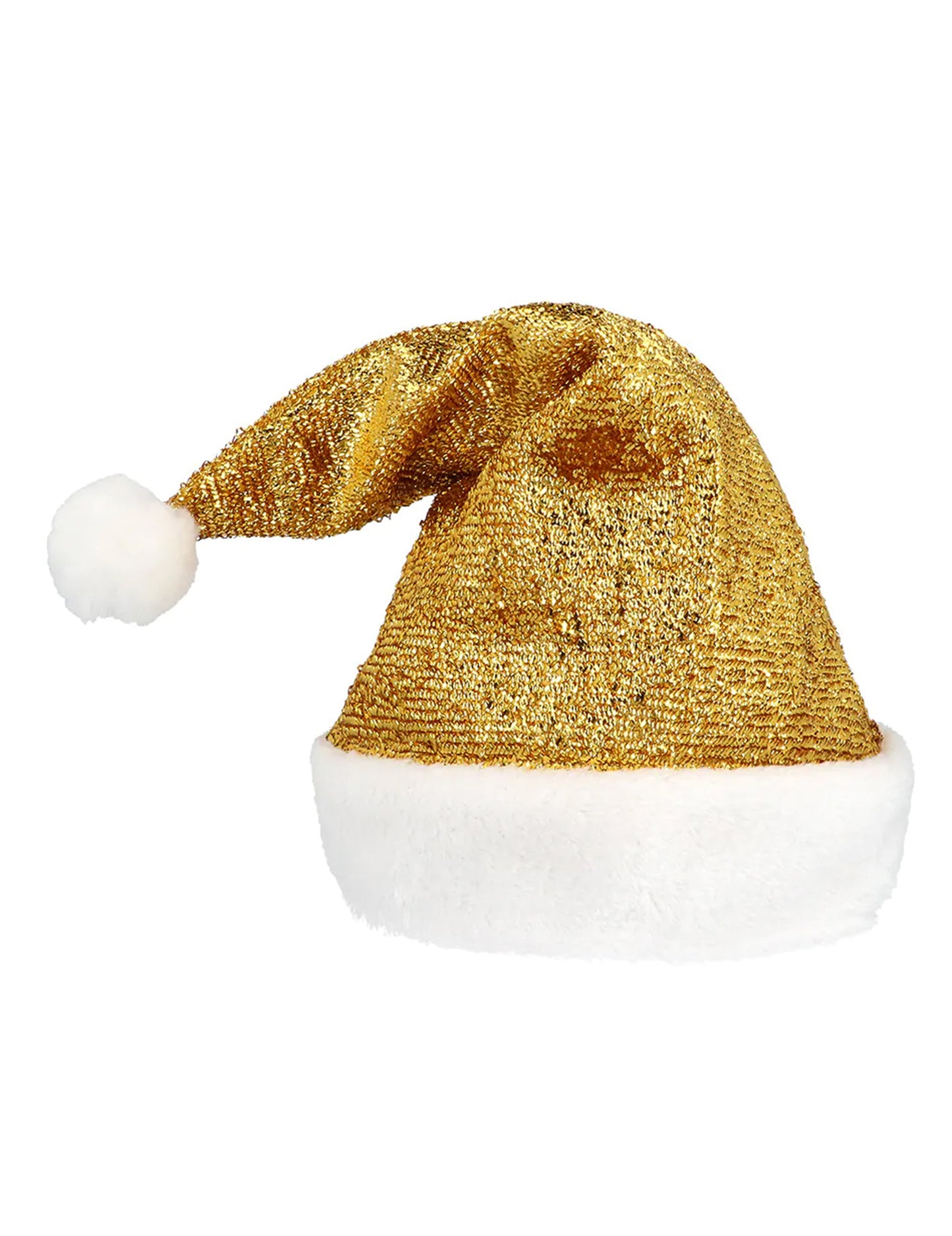 Bonnet de Noël doré adulte