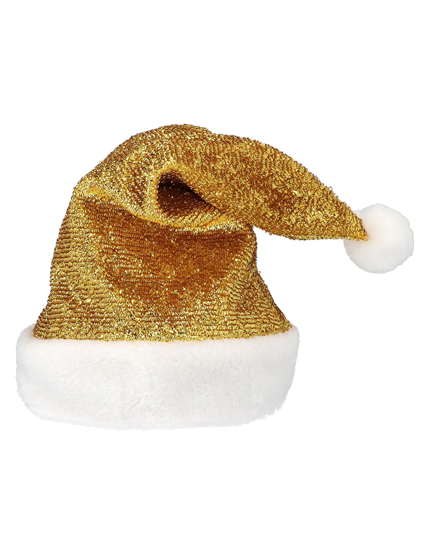 Bonnet de Noël doré adulte