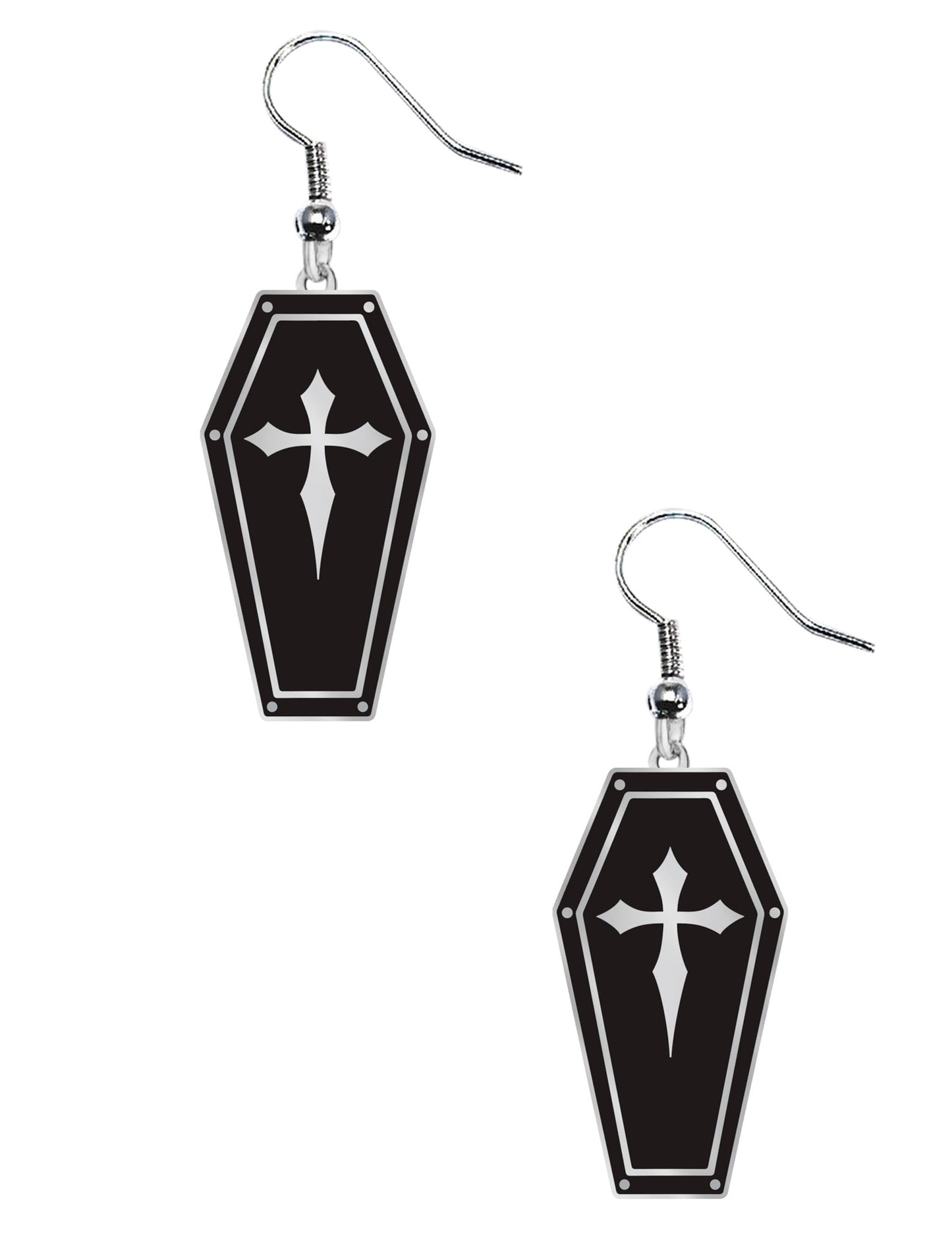Boucles d'oreilles cercueil adulte