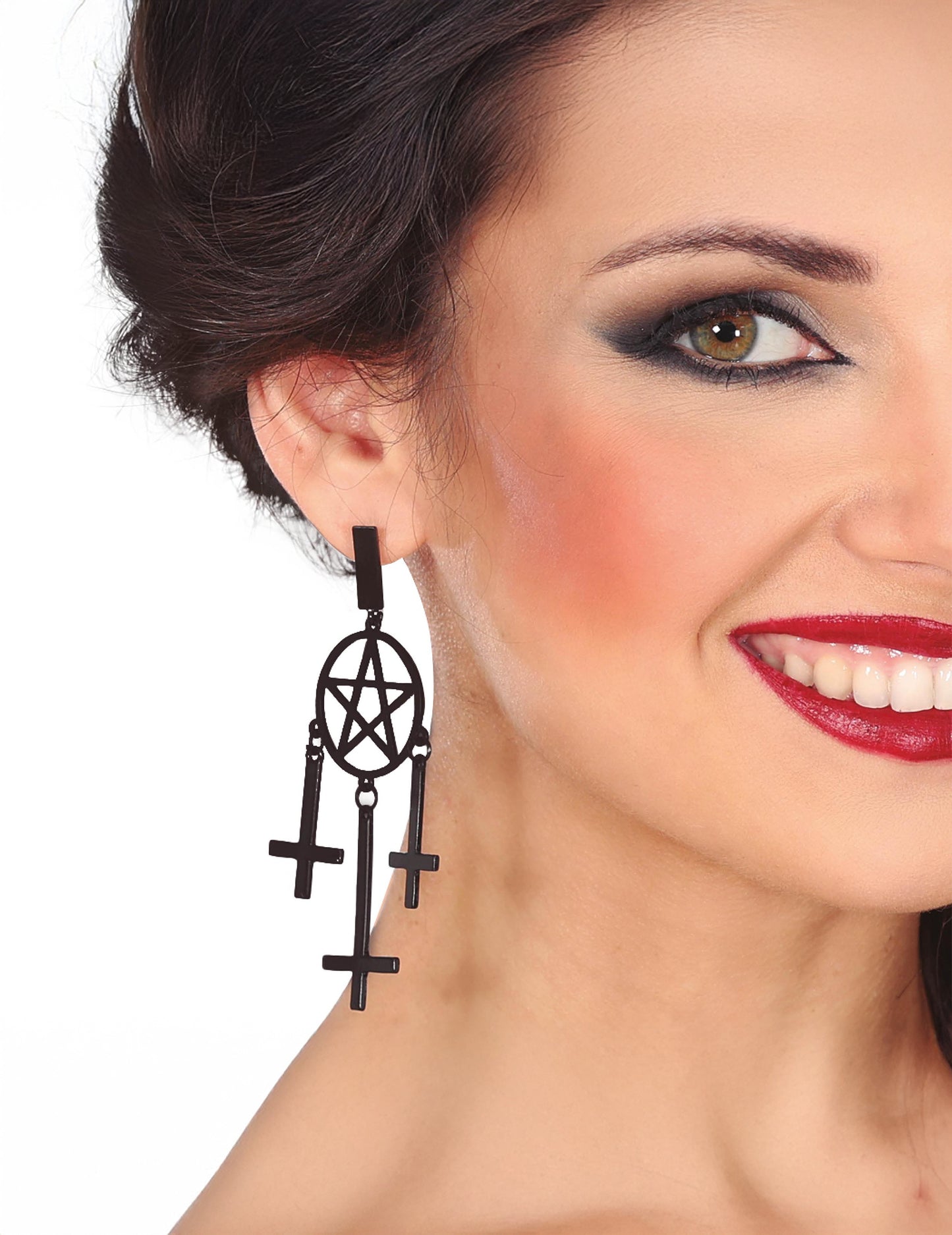 Cercei gotici negri pentru adulți