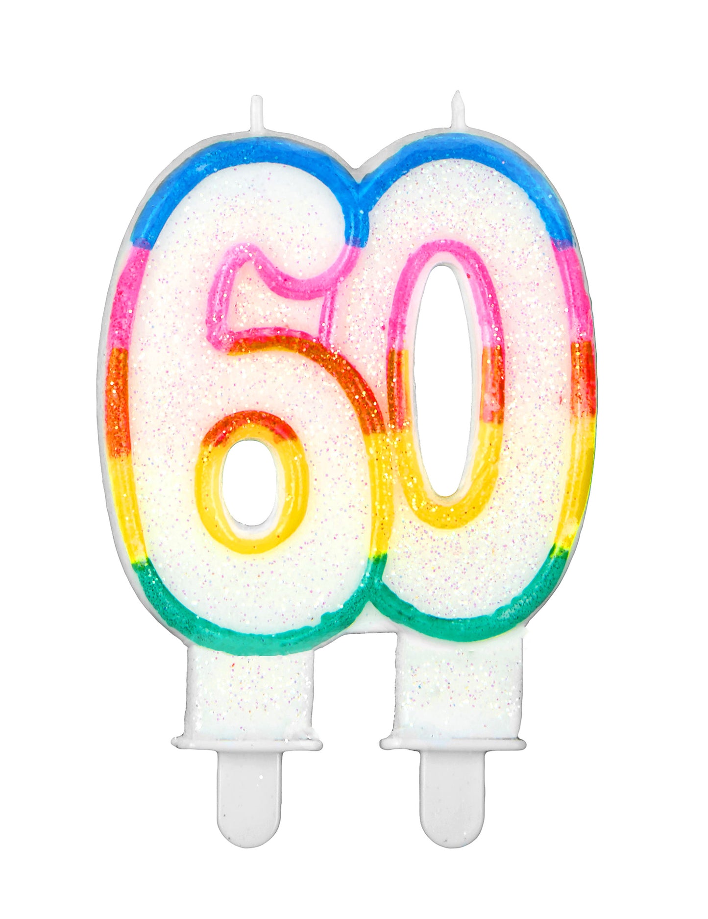 Bougie d'anniversaire chiffre 60