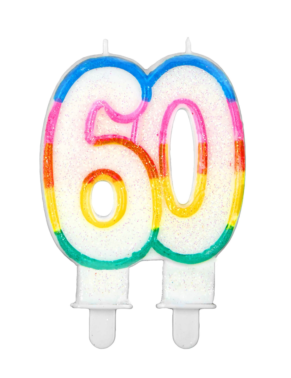 Bougie d'anniversaire chiffre 60