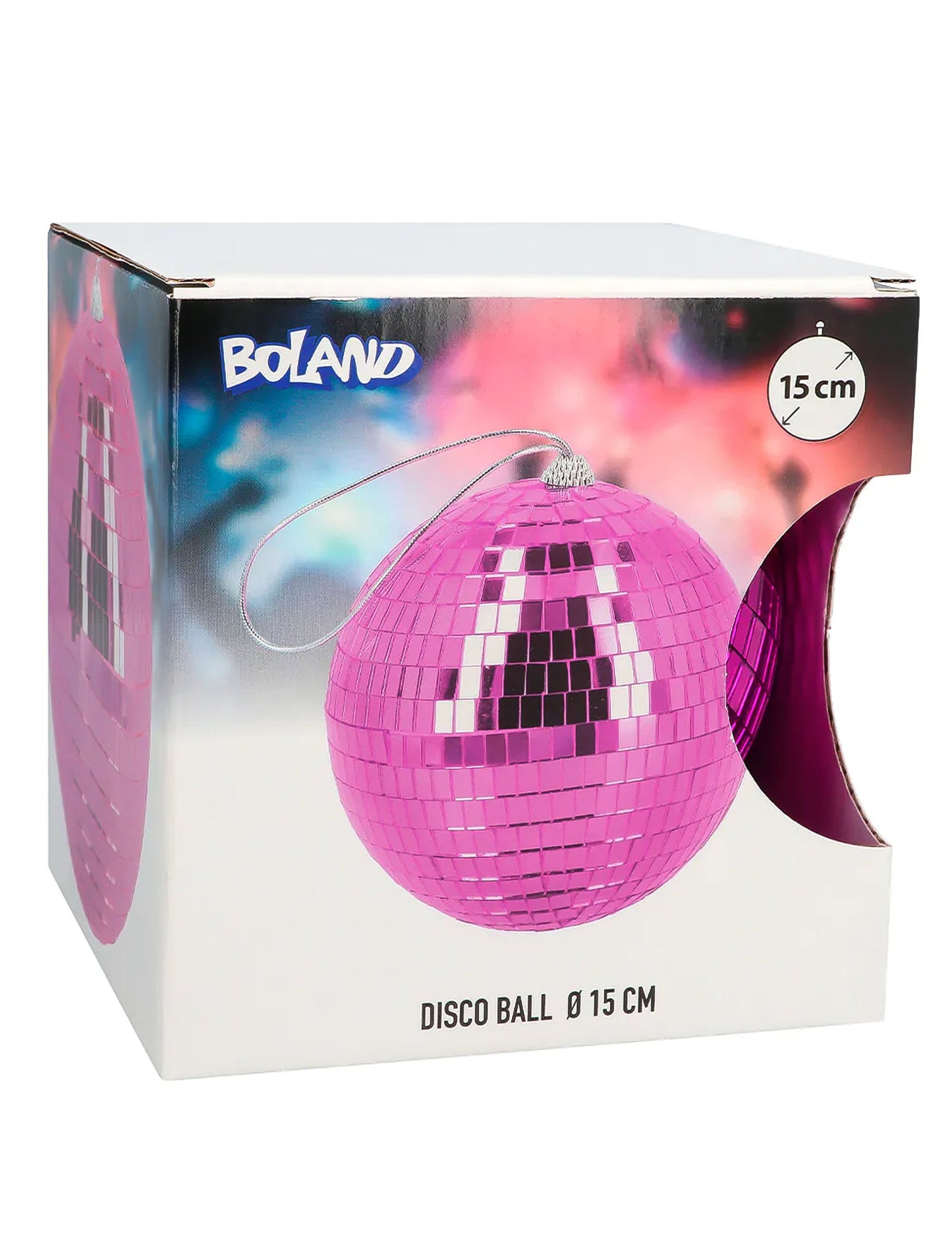 Fuchsia 15 bilă roz fațetă cm
