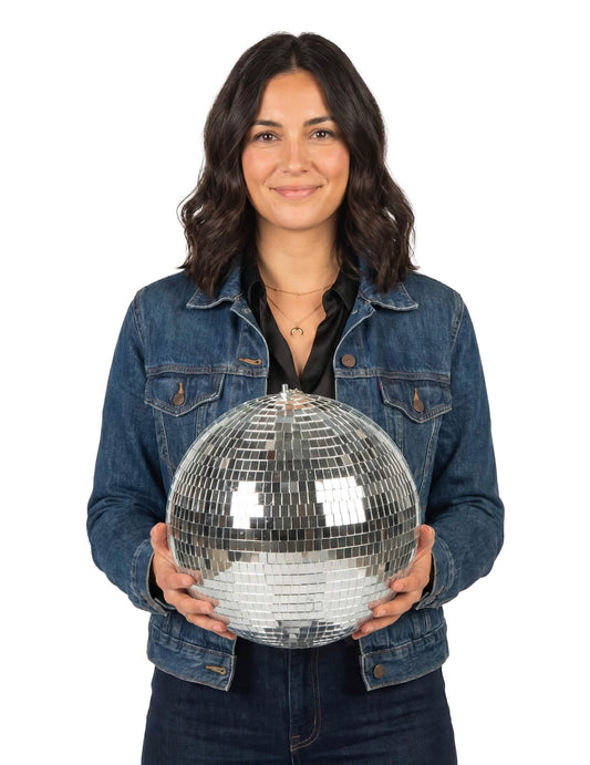 Glob disco argintiu - L 30 cm