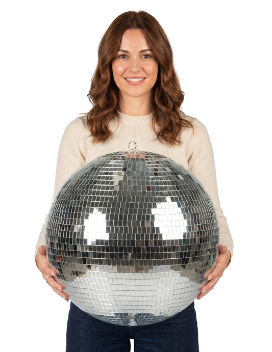 Bile disco argintie 50 cm