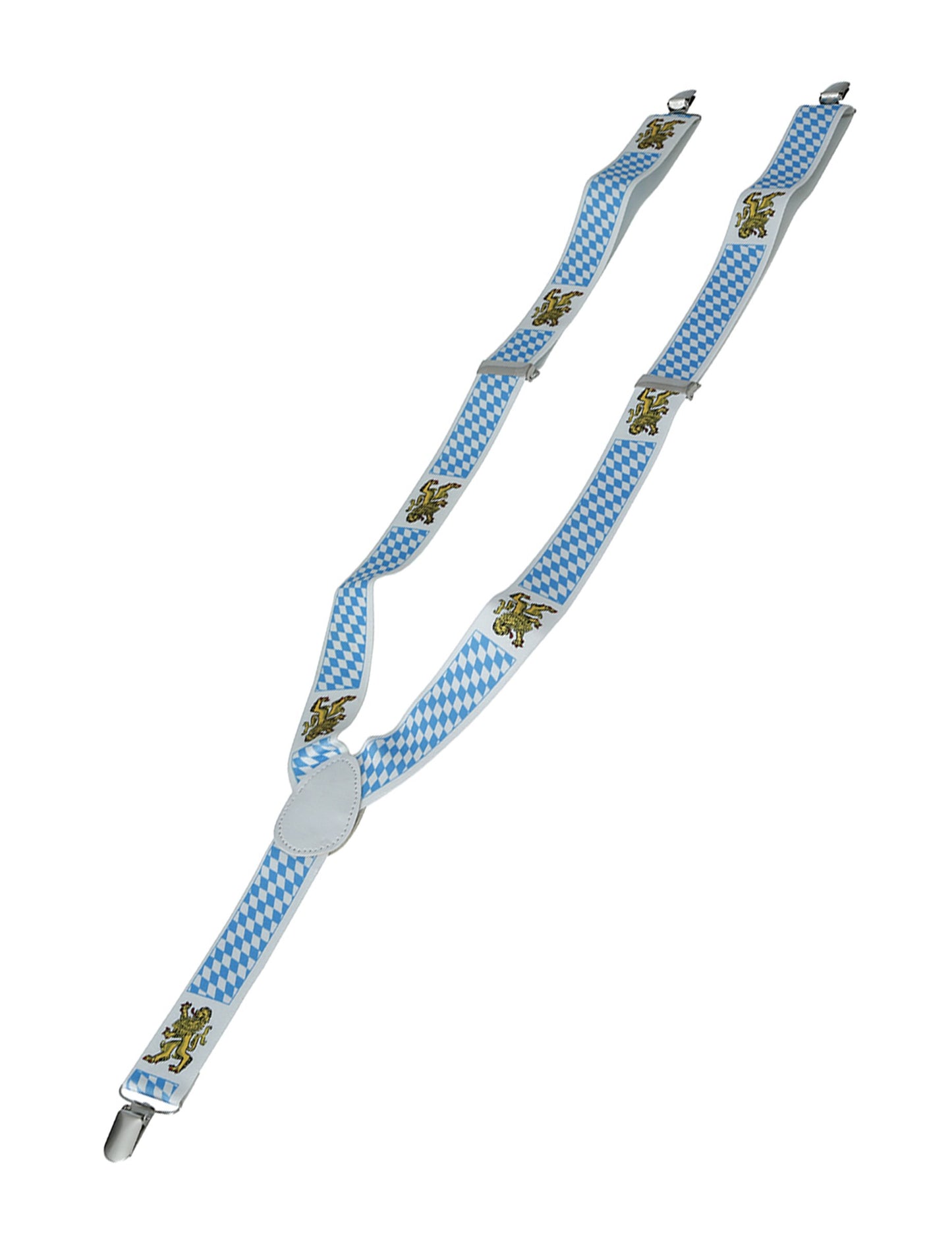 Bretele bavareze albastre și albe