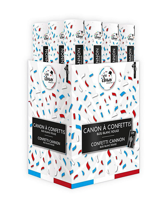 Tun de confetti suporter Franța 40 cm