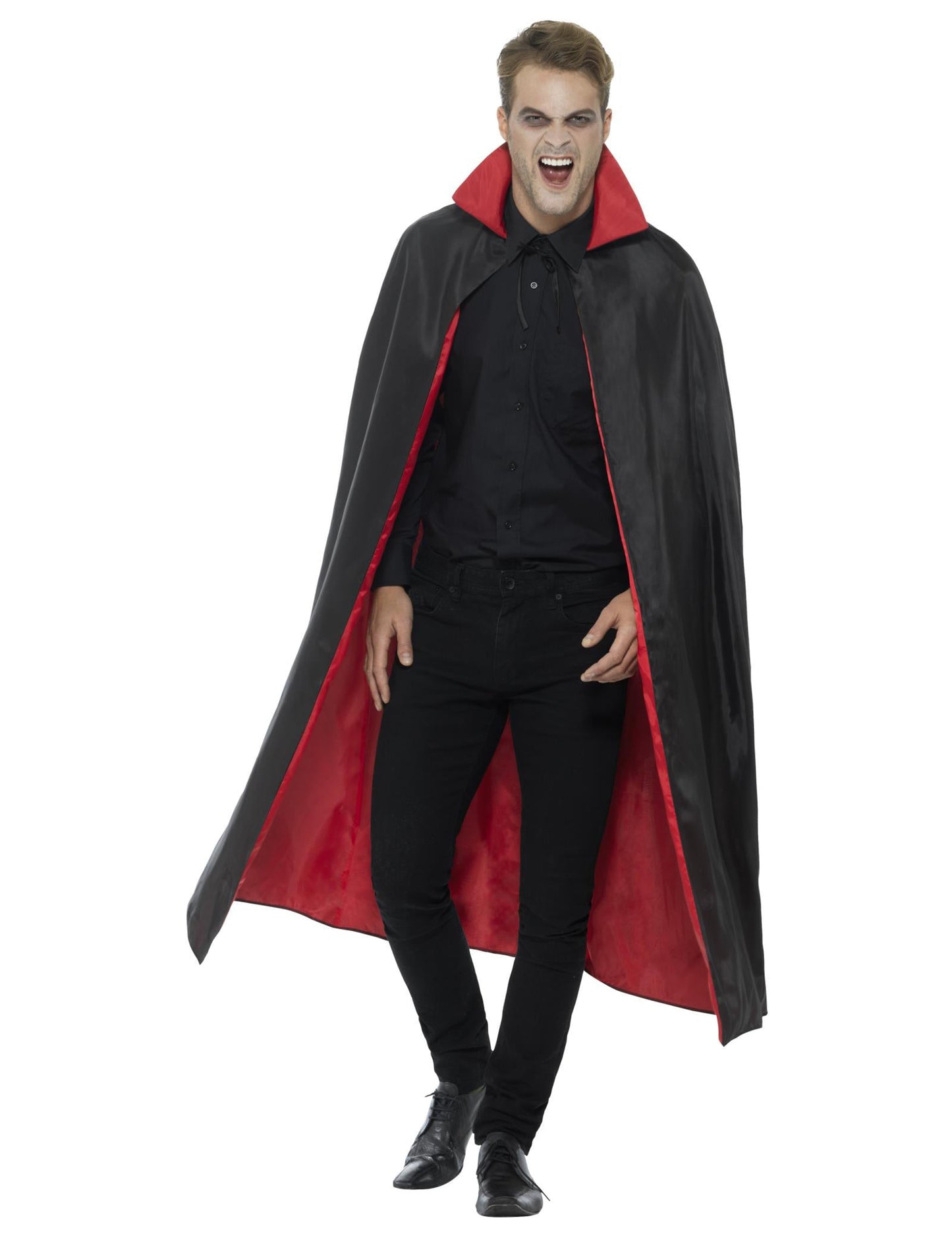 Reversible Vampire Satin Cape 125 cm Halloween Adult