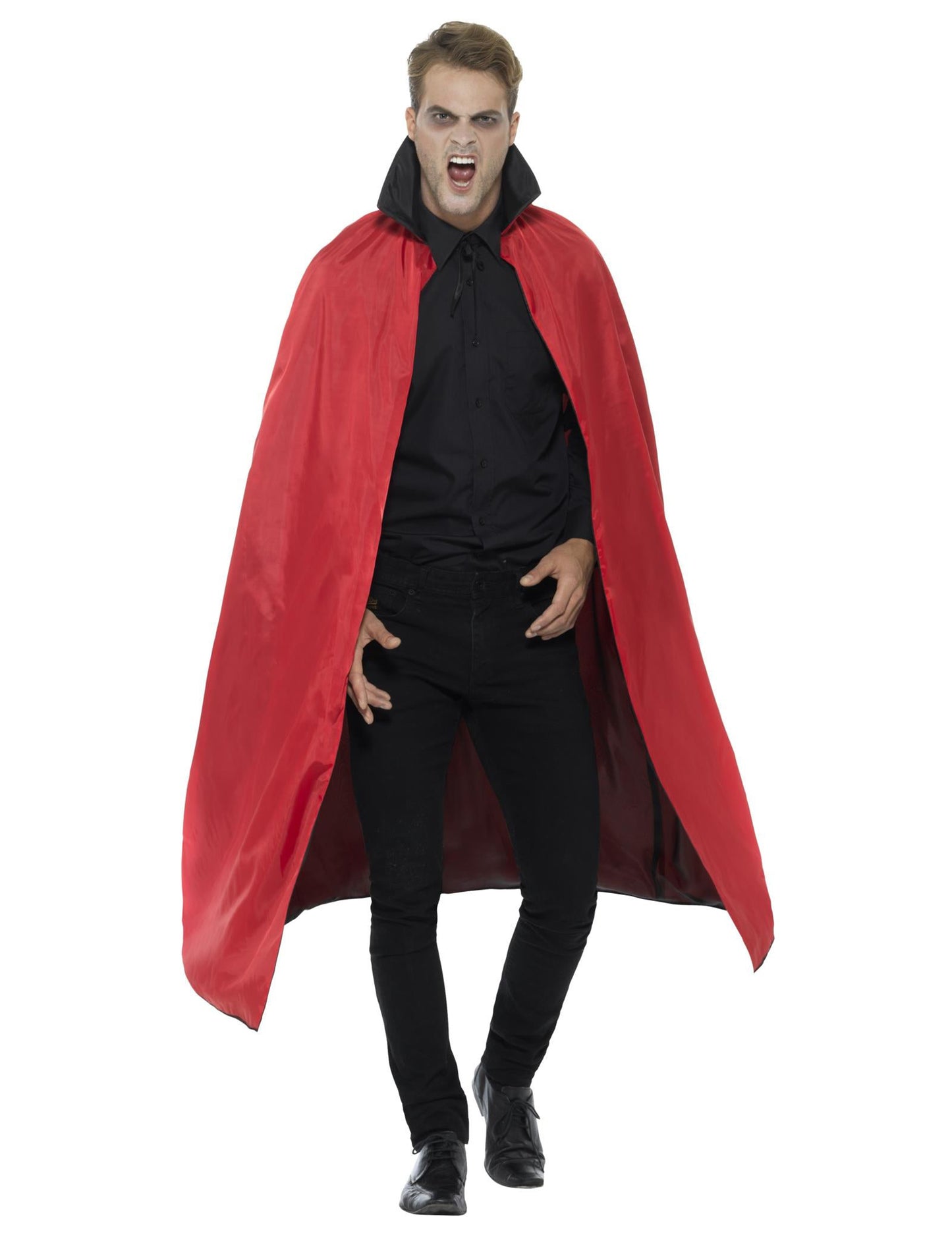 Reversible Vampire Satin Cape 125 cm Halloween Adult