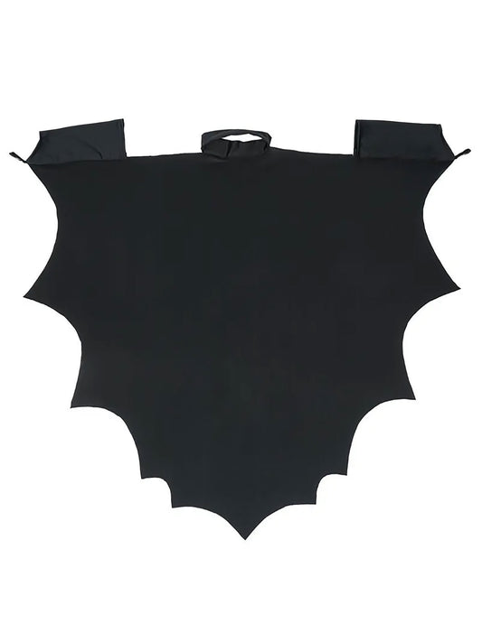 Vue à plat de la cape vampire chauve-souris pour enfant