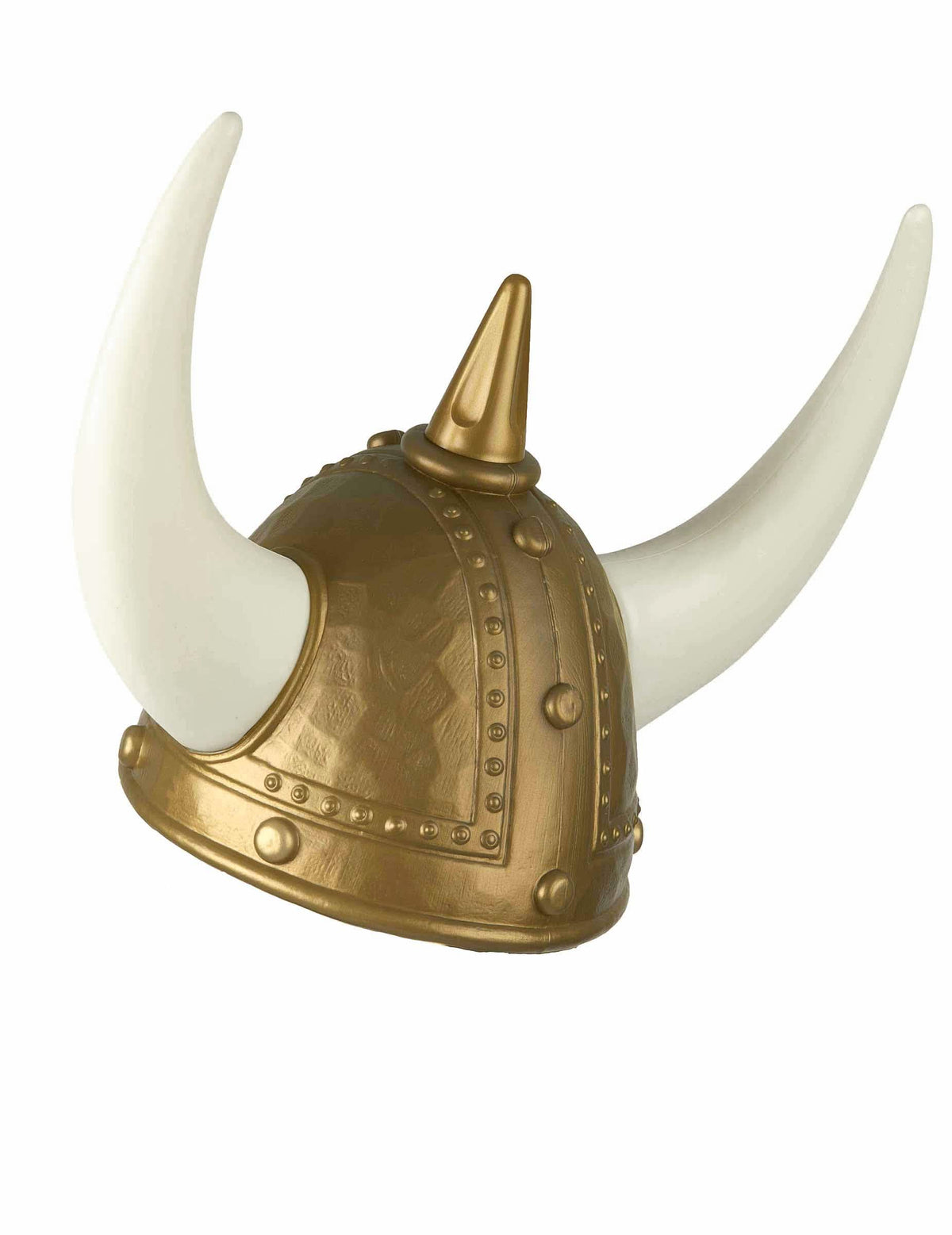 Vedere din profil a căștii viking cu coarne pentru adult