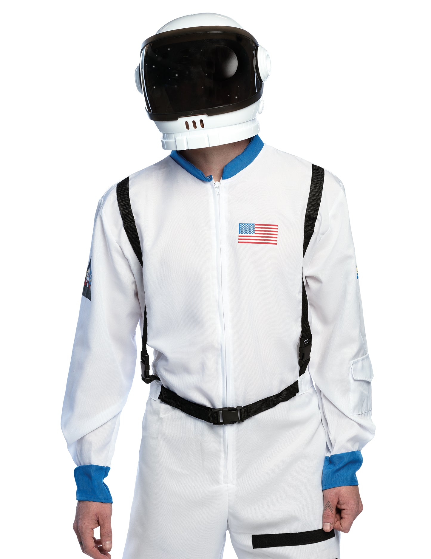 Cască de astronaut alb pentru adulți