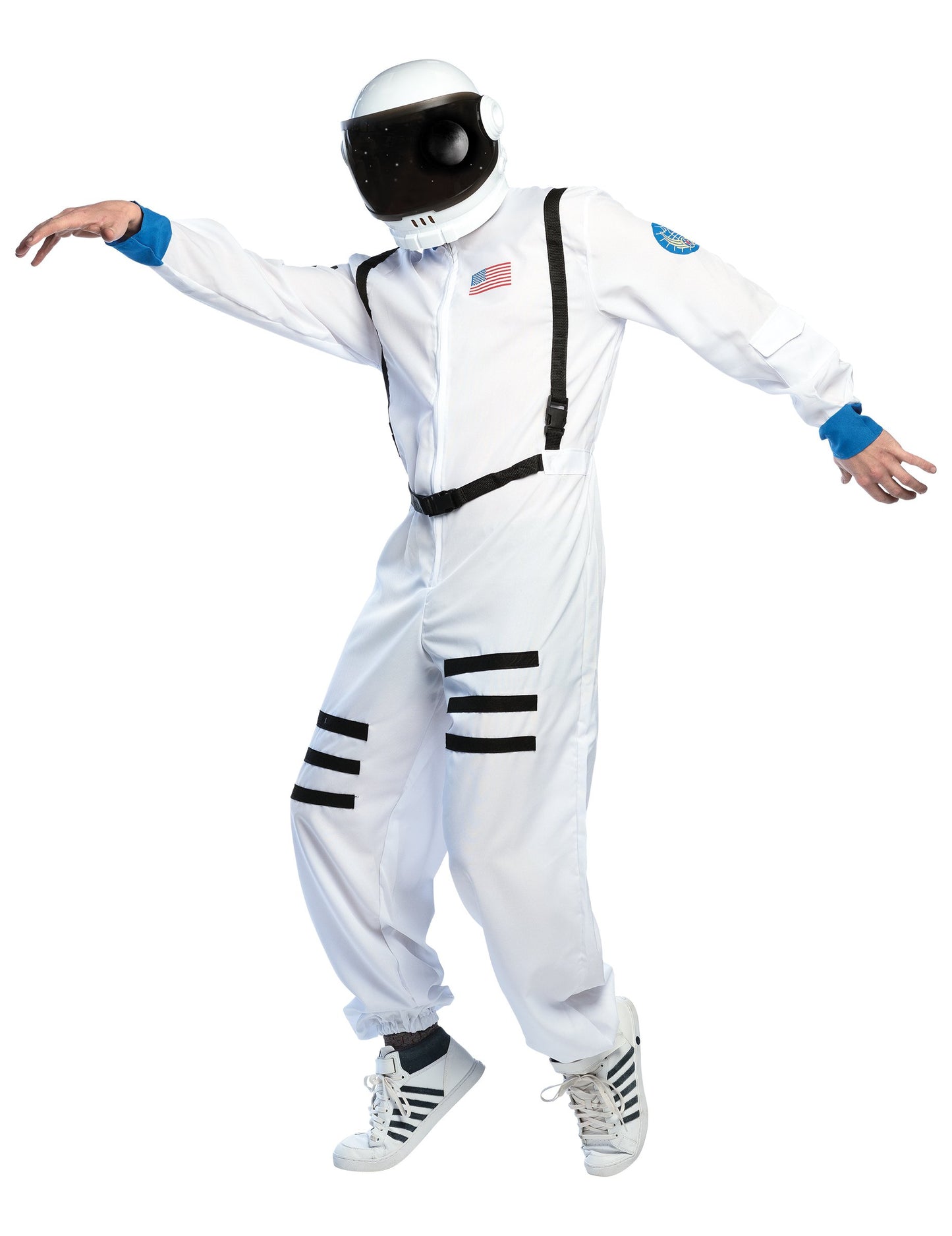 Cască de astronaut alb pentru adulți