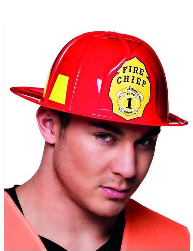 Cască de pompier roșie pentru adulți