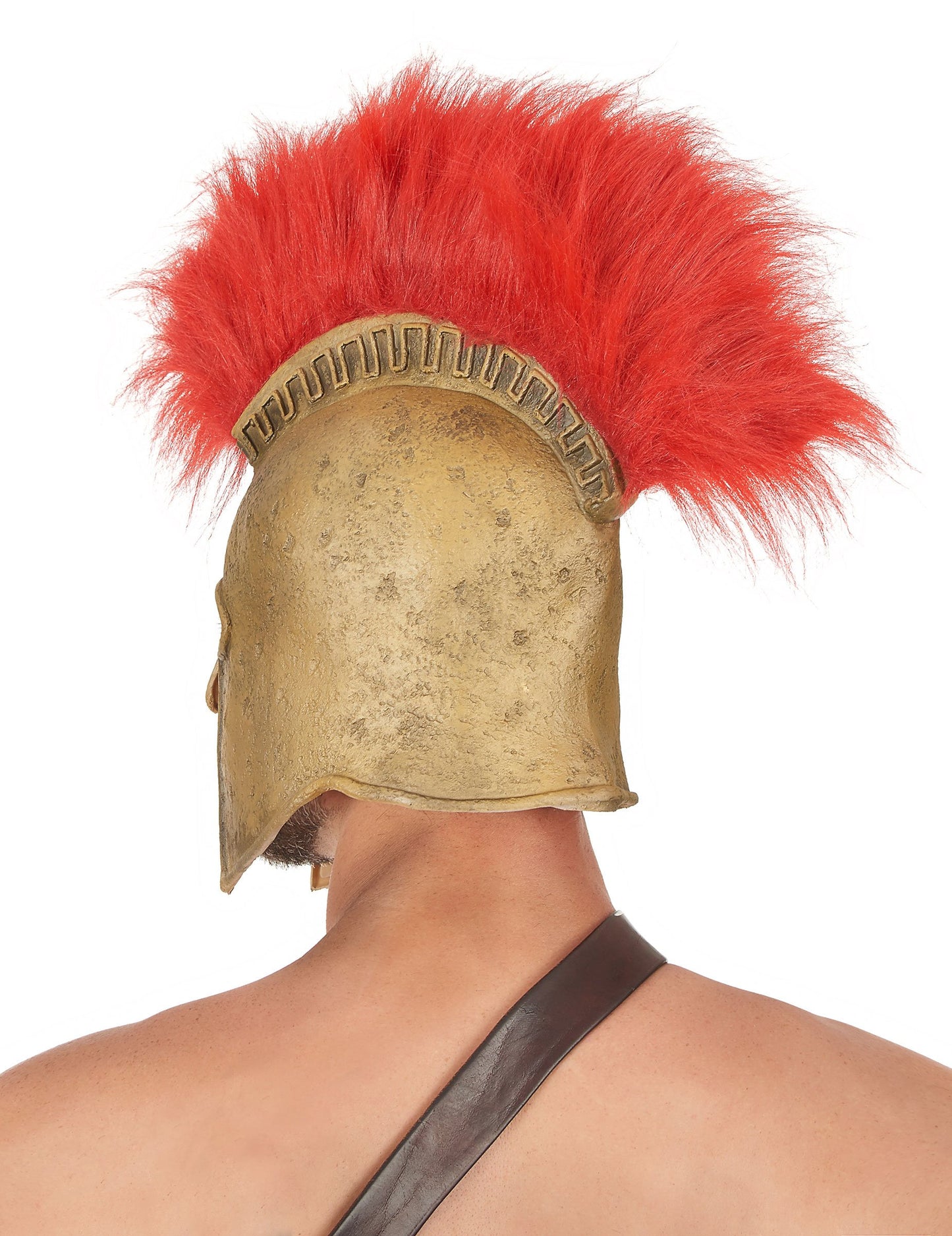 Vedere din spate a căștii de gladiator roman de lux