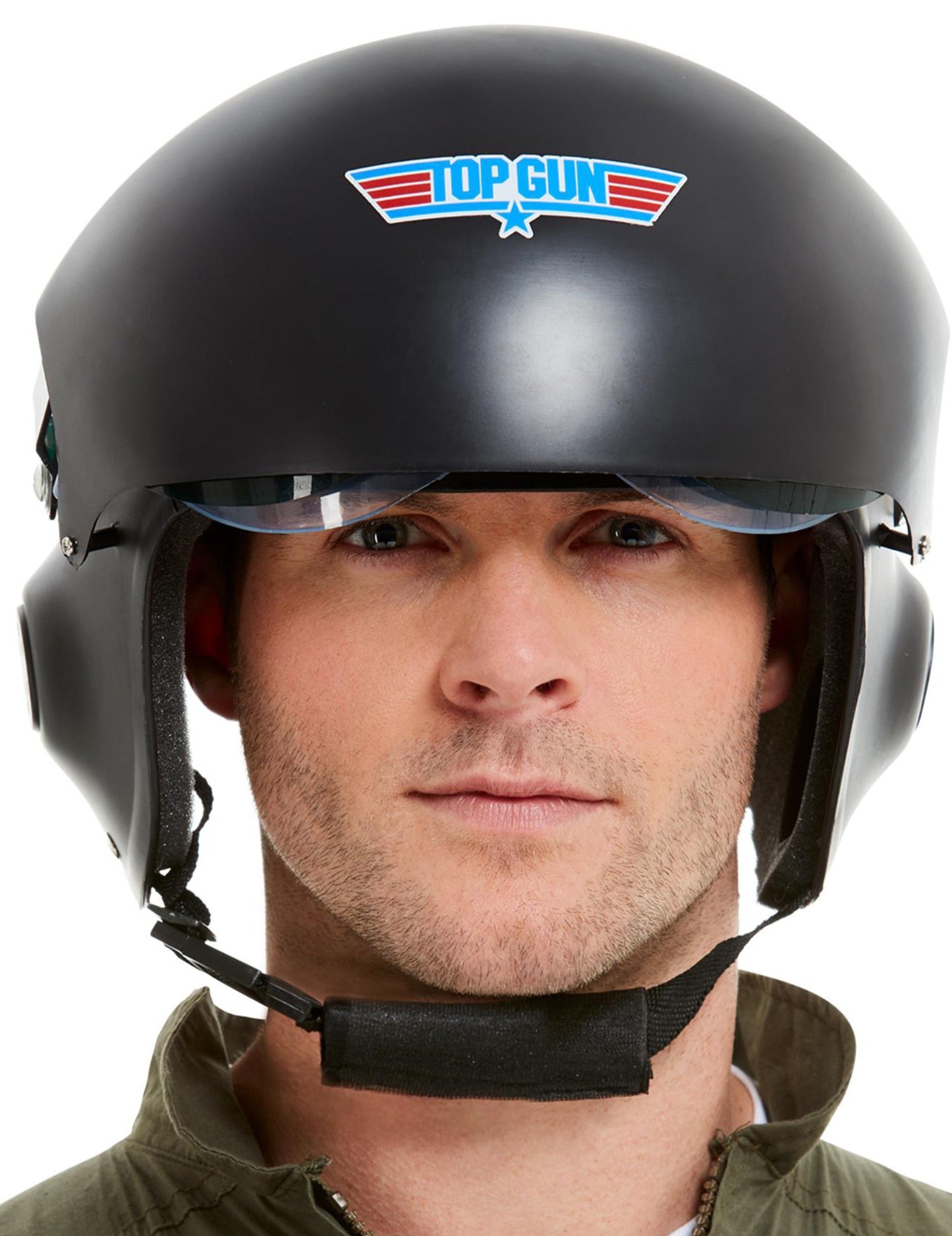 Top Gun Deluxe Black Adult Casca