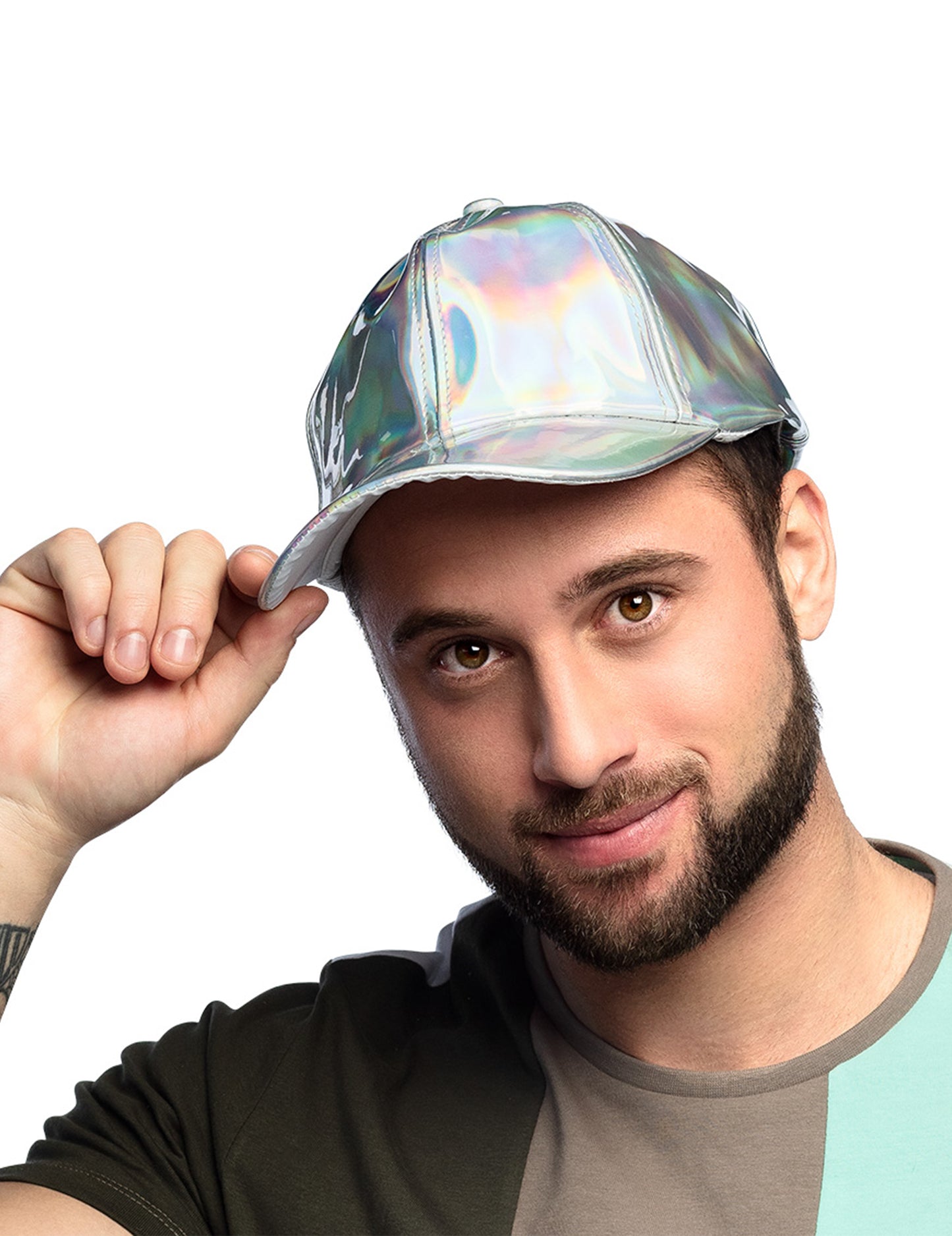 Capace de argint iridiscente pentru adulți