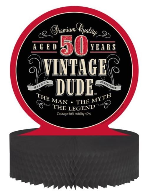 Centru pentru hârtie de fagure de hârtie vintage 50 de ani 30 x 30 cm