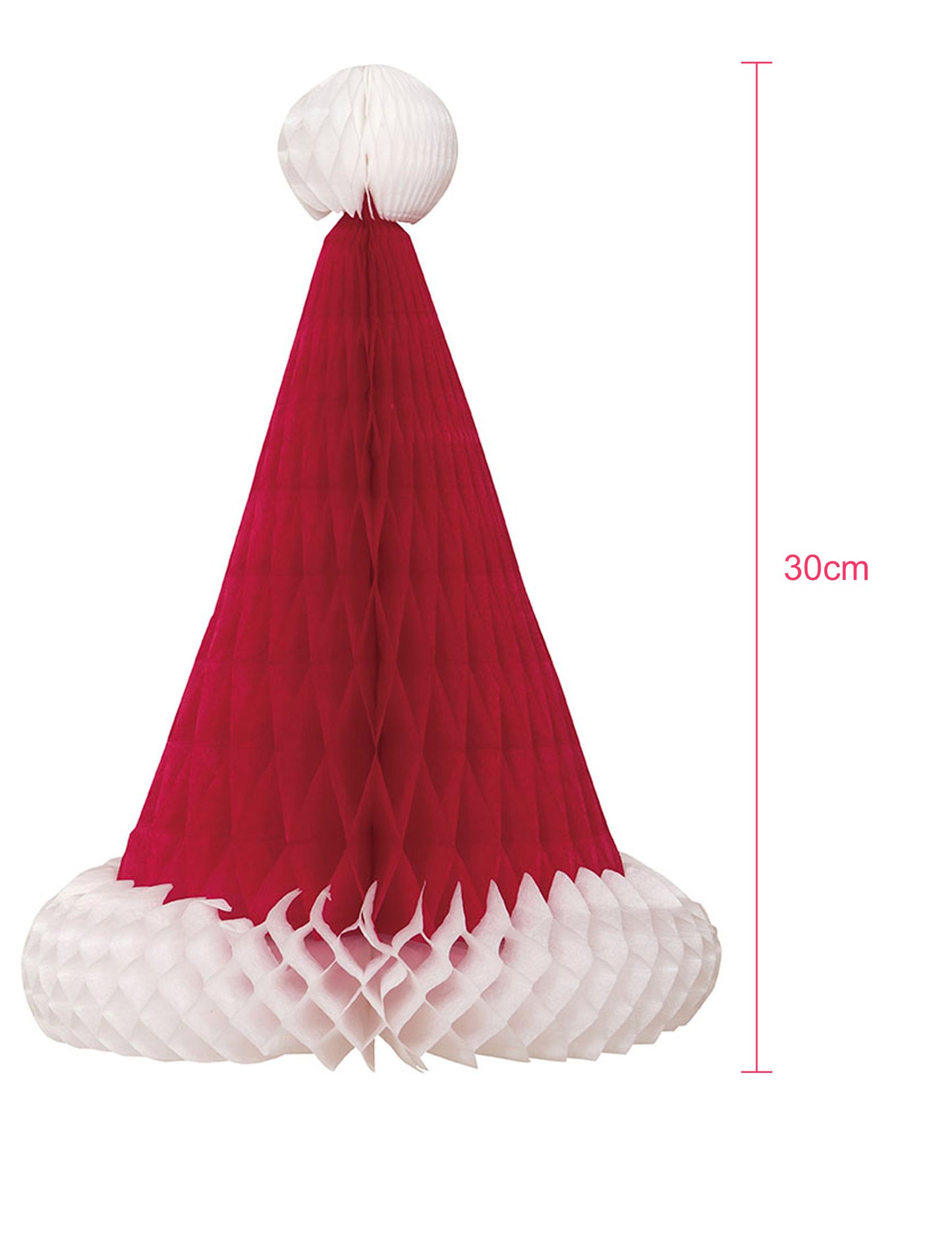 Centrul de masă cu bonetă de Crăciun 30 cm