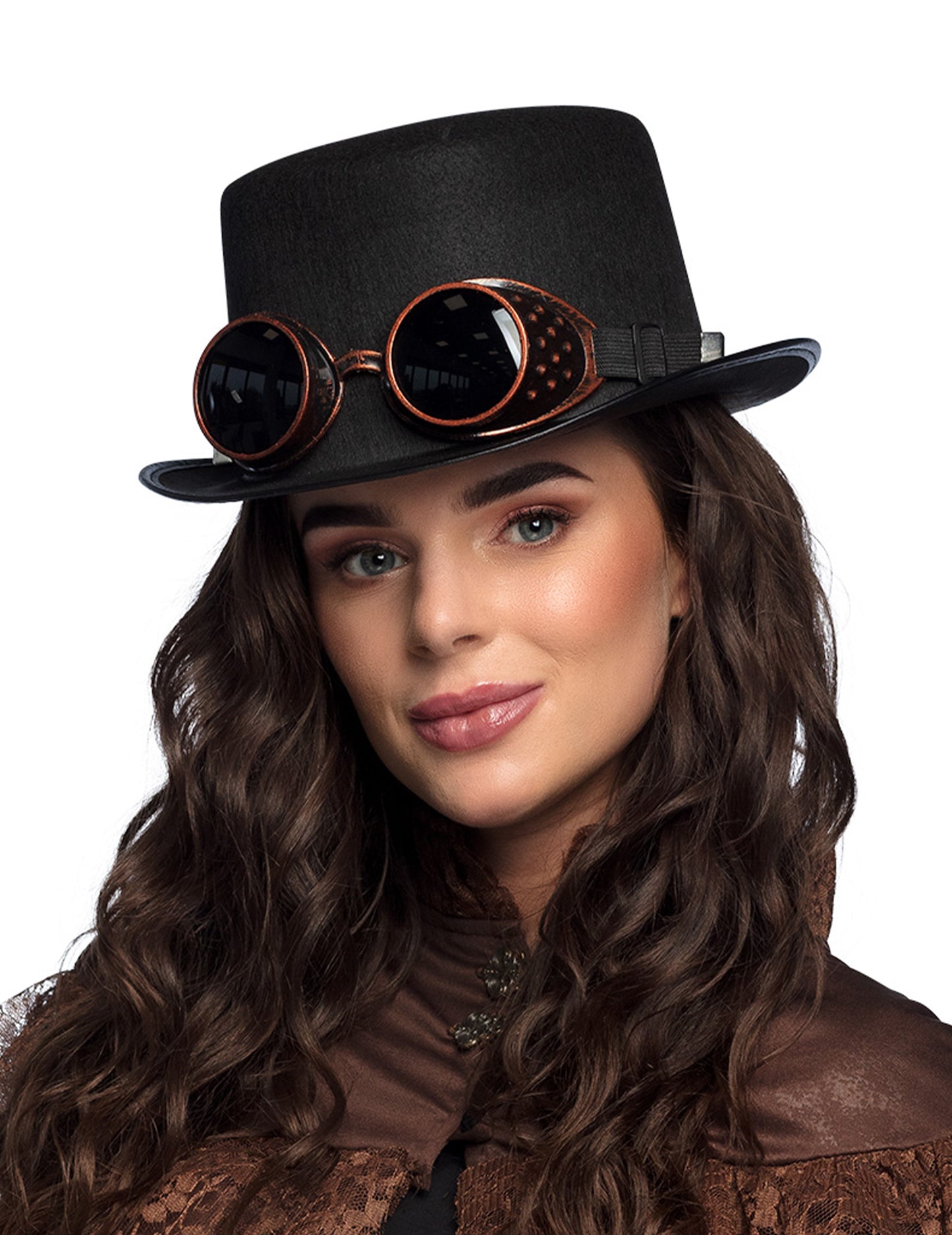 Pălărie cu ochelari steampunk pentru adulți