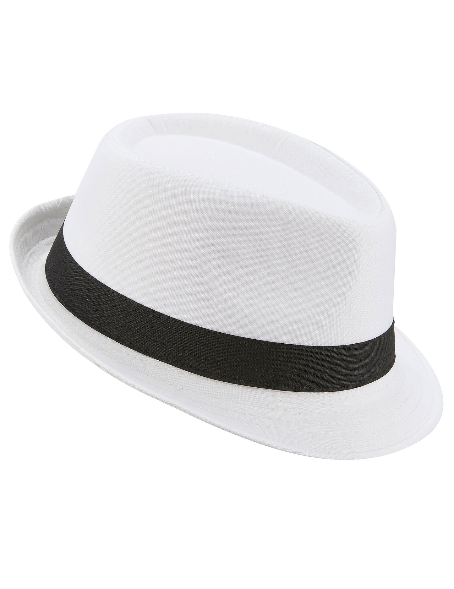Pălărie albă borsalino adult negru