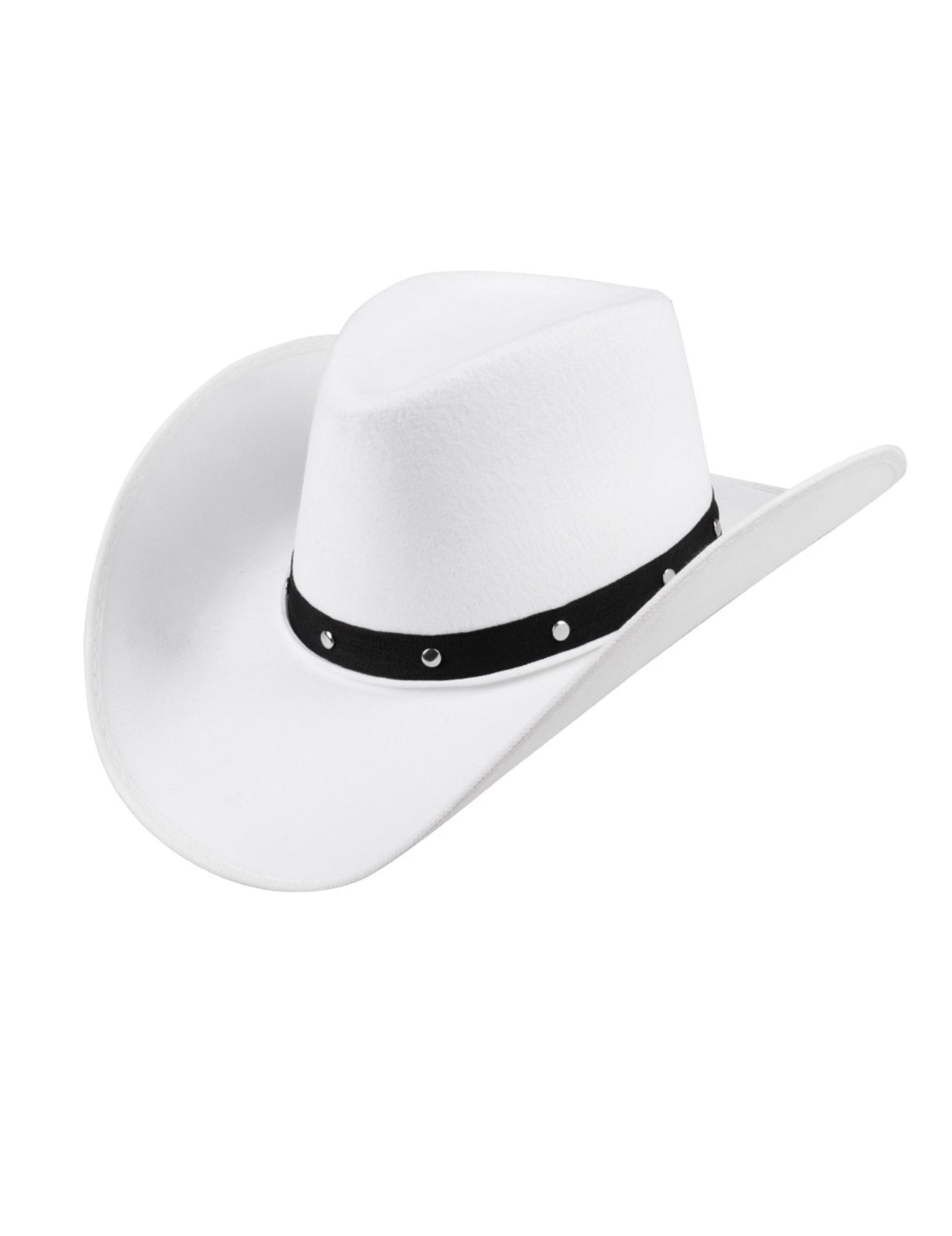 Pălărie de cowboy alb și negru pentru adulți