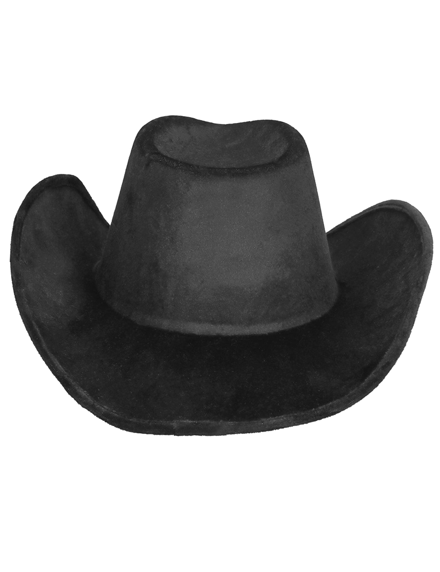 Pălărie de cowboy neagră cu stele de argint pentru adulți