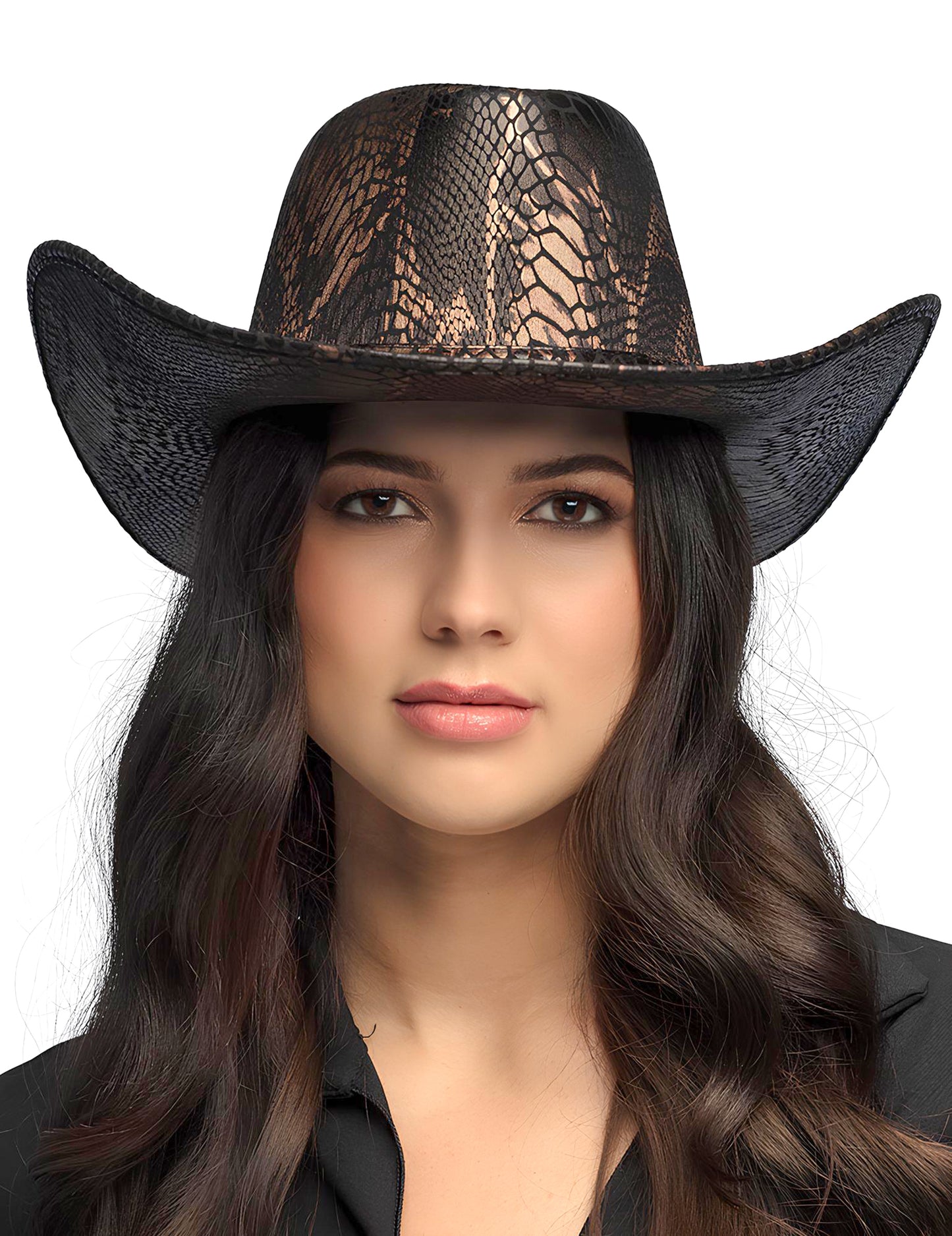 Chapeau Cowboy Peau de Cobra adulte