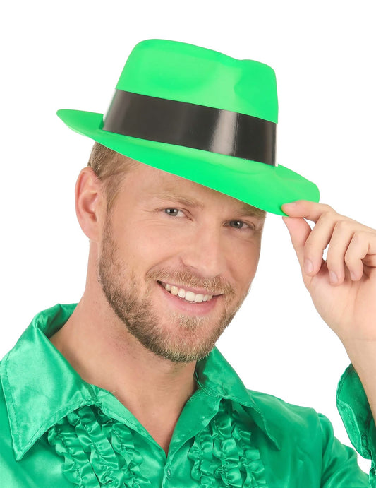 Pălărie cu gangster verde adult