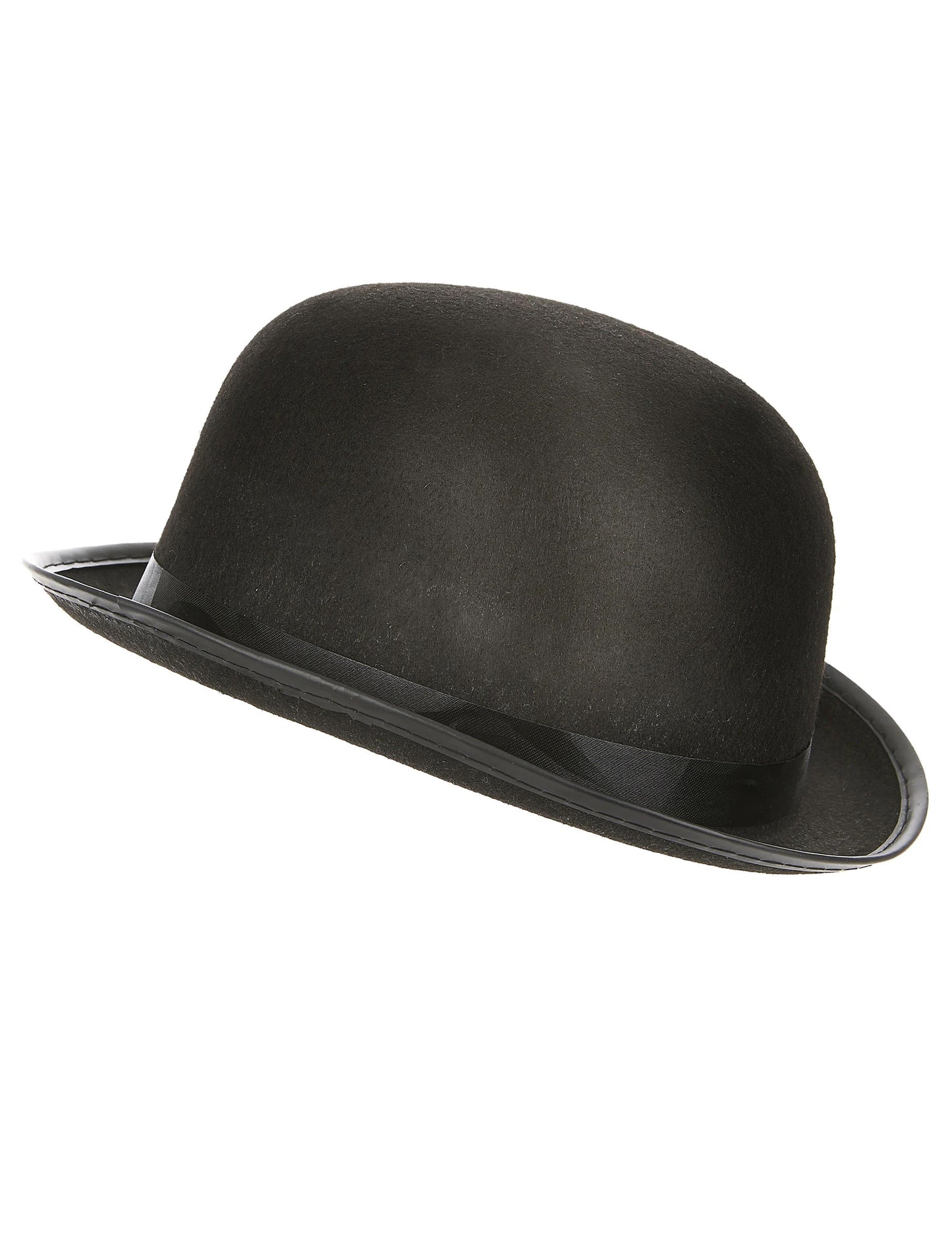 Vue de profil du chapeau melon pour adulte