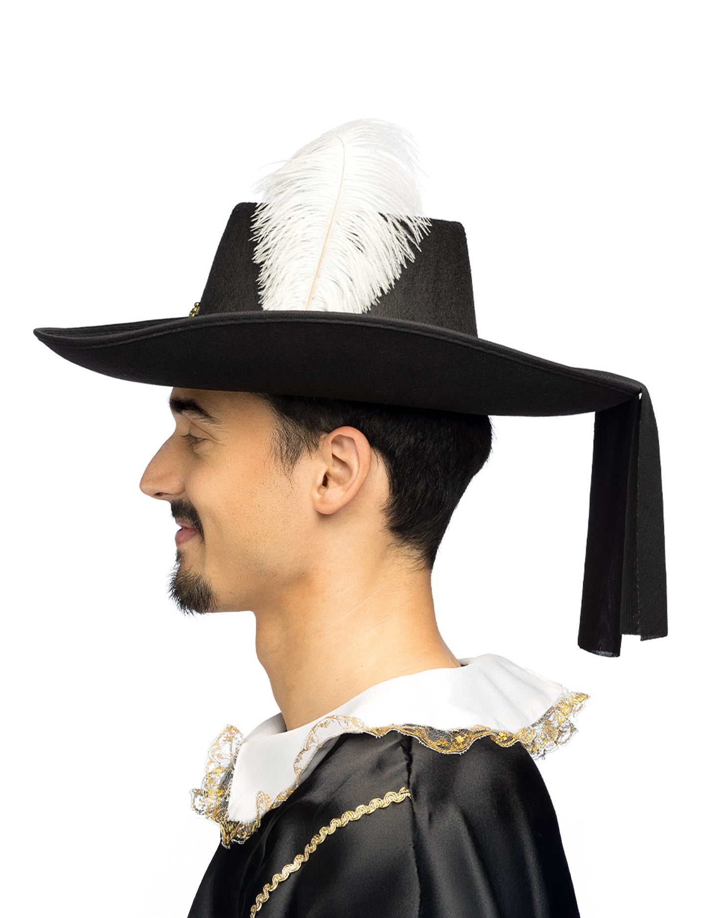 Pălărie pentru muschetari negri adulți