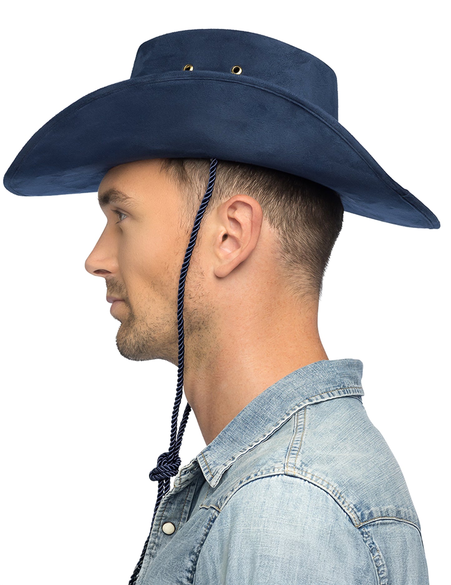 Chapeau Sherif bleu adulte