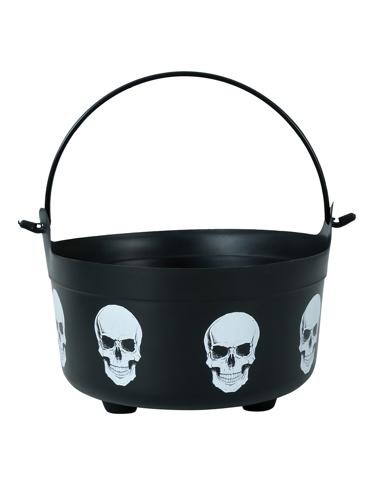 Vue de face du chaudron tête de morts