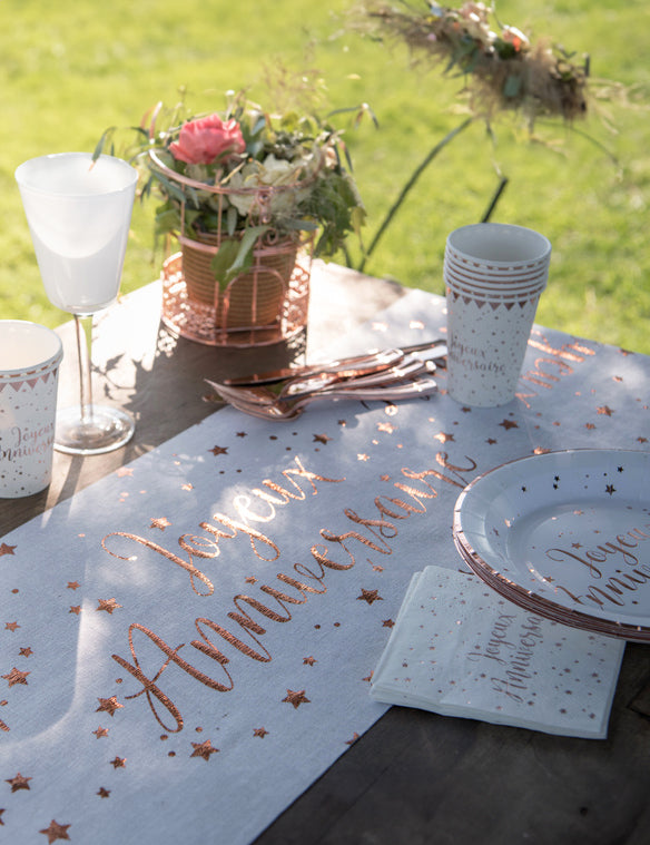 Cotton Table Coast Rose Gold 3m x 28 cm