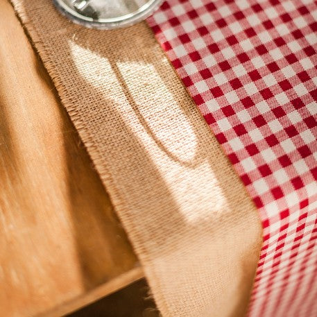 Aler de masă din iută naturală 30cm x 5m
