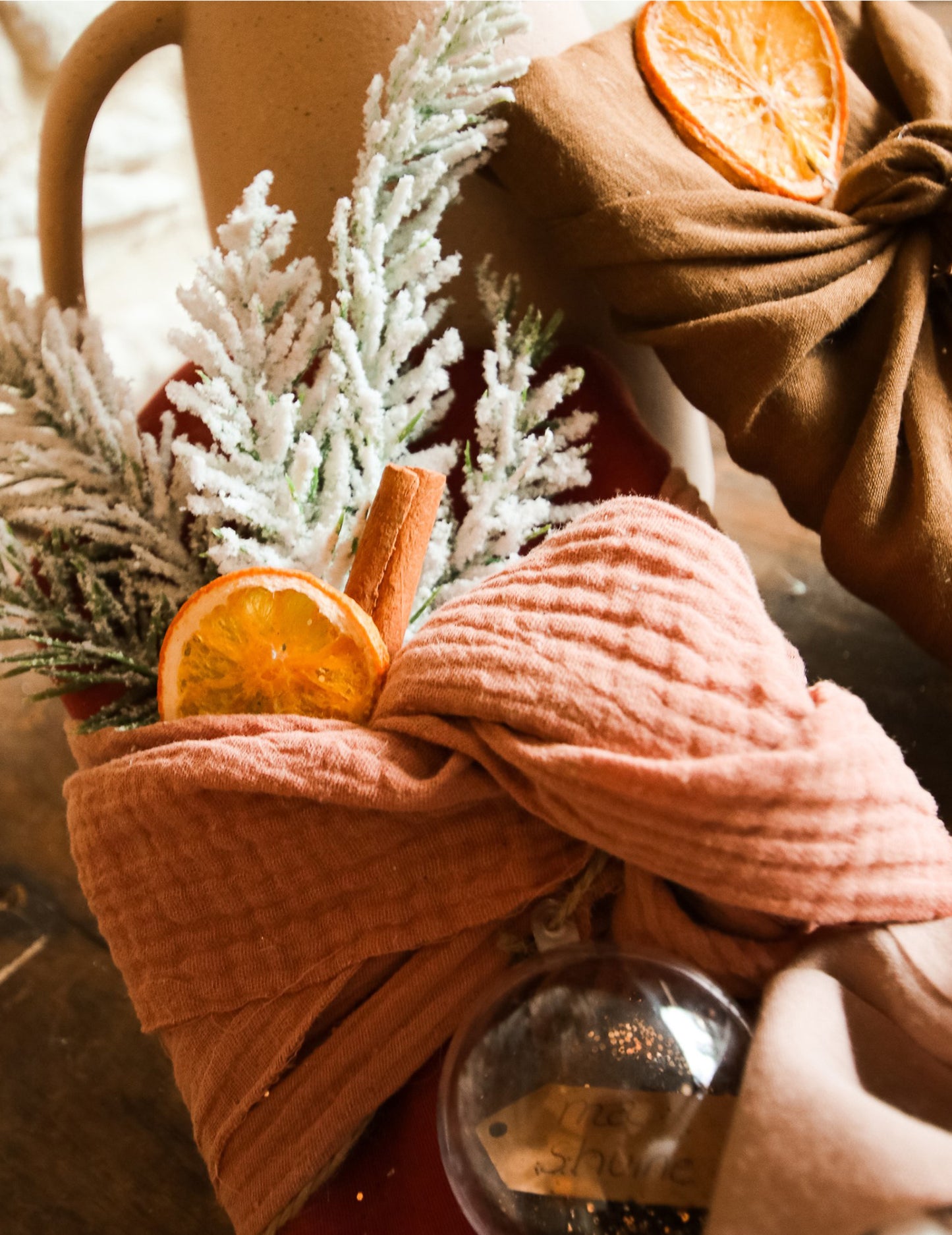 Teracotta de tifon de bumbac de bumbac vechi roz vechi 30 cm x 3 m