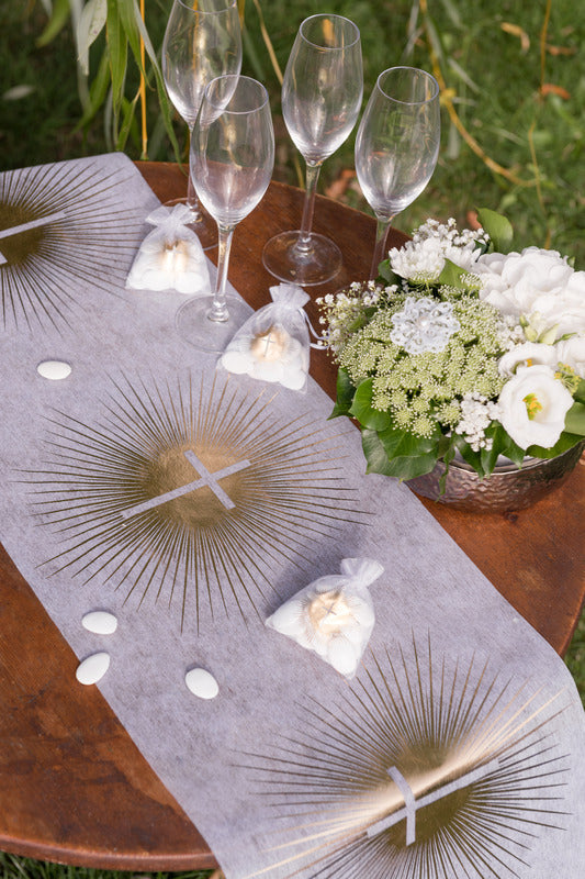 Runner de reglare a ceremoniei de aur 5 m x 30 cm