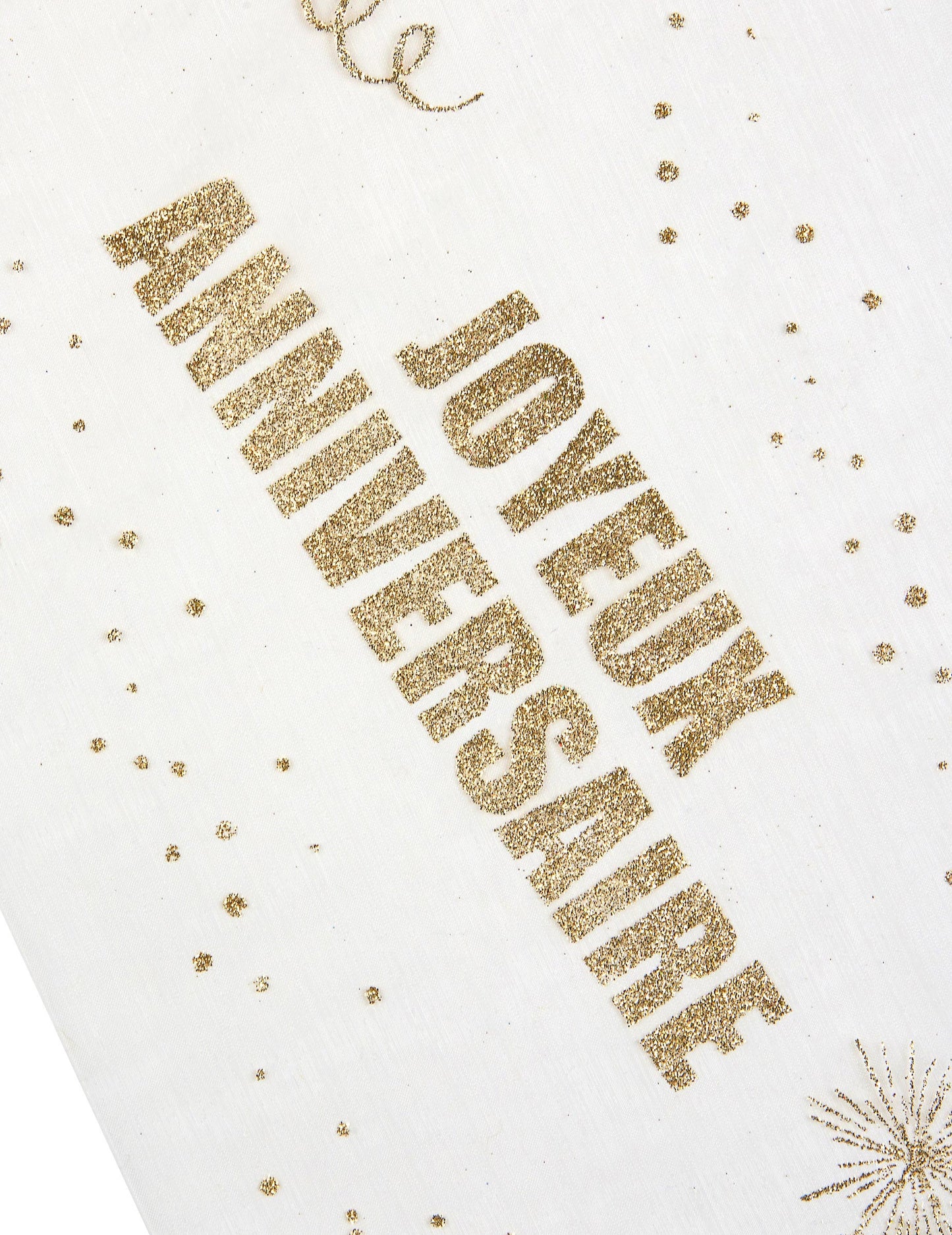 Organza masă veselă de naștere aurită 29 cm x 5 m