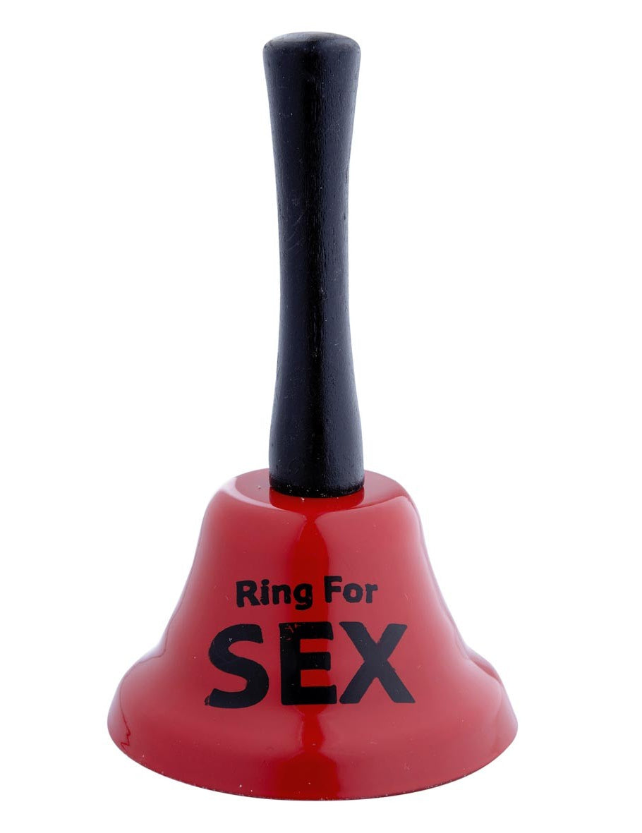 Clopot jucăuș umoristic pentru adulți roșu cu inscripția Sună pentru Distracție
