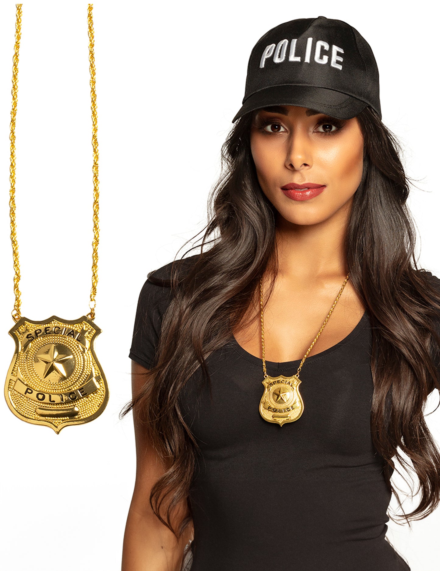 Insigna de colier metalic de font auriu pentru adulți