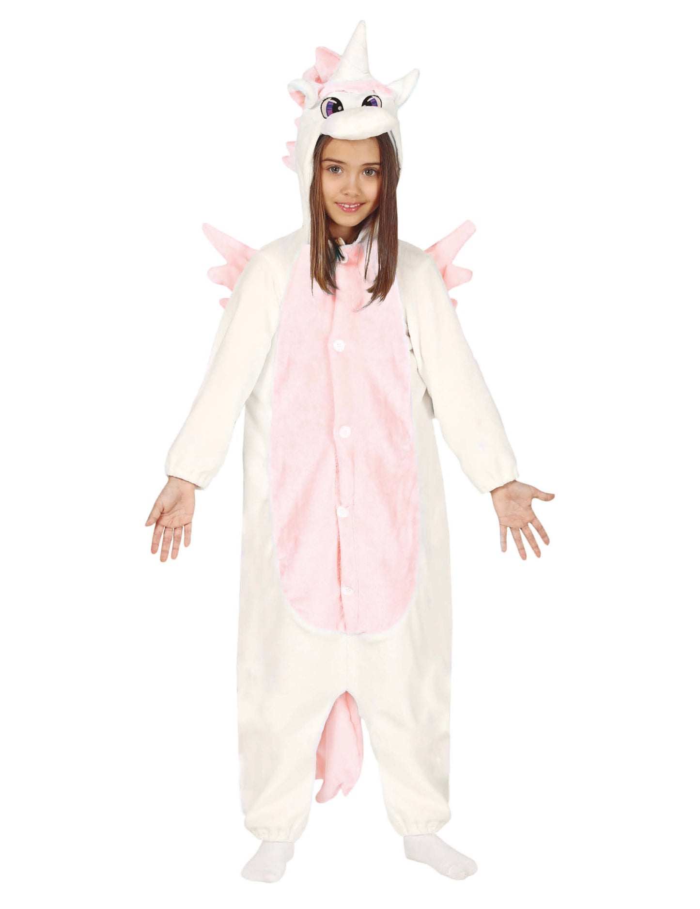 Unicorn alb și combinație roz